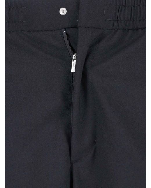 Laminar Blue Wool Blend Trousers for men