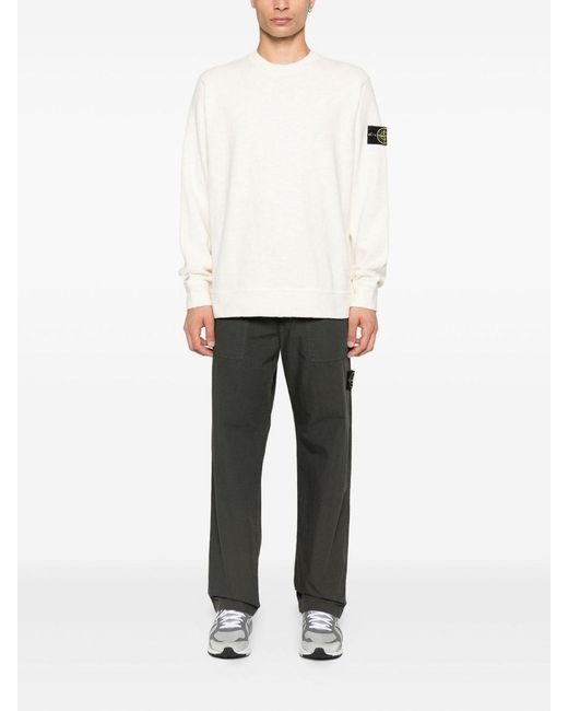 Stone Island White Sweaters for men