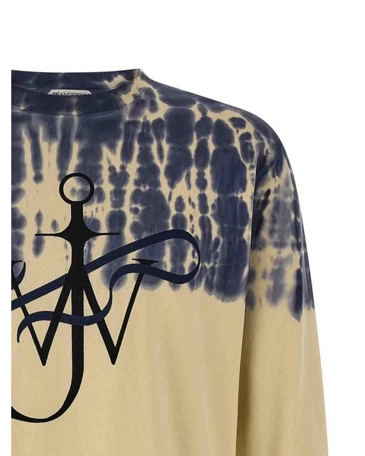 J.W. Anderson Blue Tie-Dye T-Shirt for men