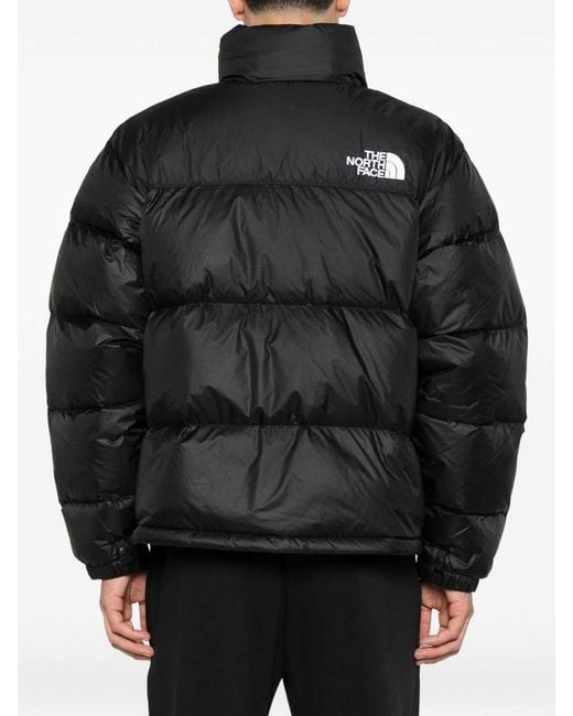 The North Face Black Puffer Jacket With High Collar for men