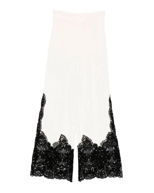 Ermanno Scervino Women's White Knit Pants