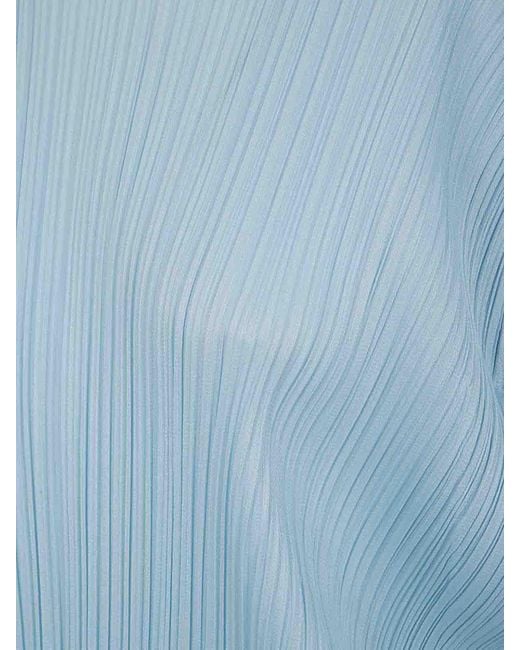 Pleats Please Issey Miyake Blue Monthly Colors March Shirt
