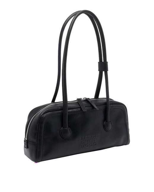 MARGE SHERWOOD Black Soft Boston Ew Shoulder Bag