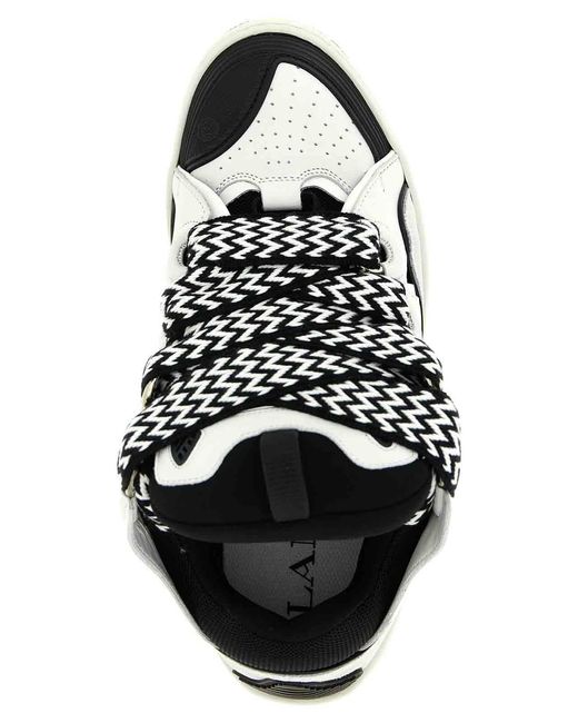 Lanvin White Curb Sneakers for men