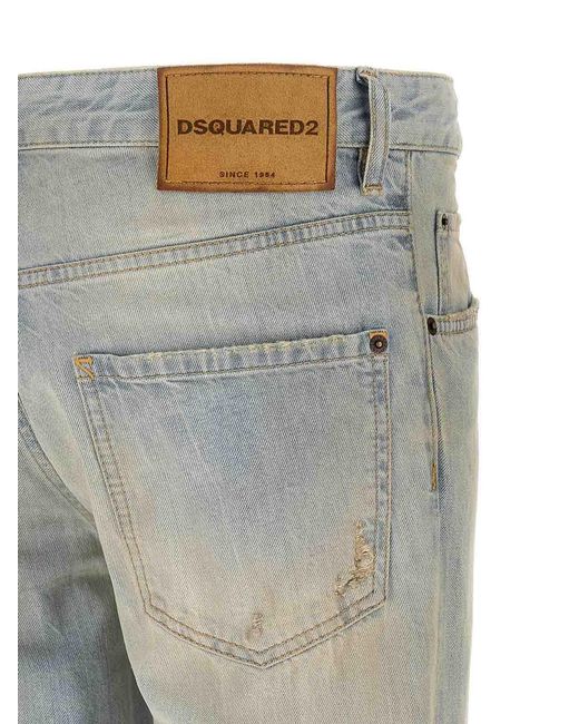 DSquared² Gray Teddy Jeans for men