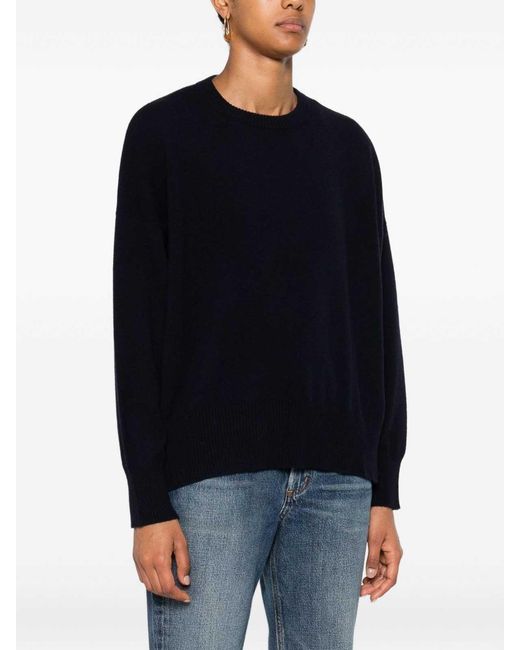 Be You Blue Cashmere Crewneck Sweater