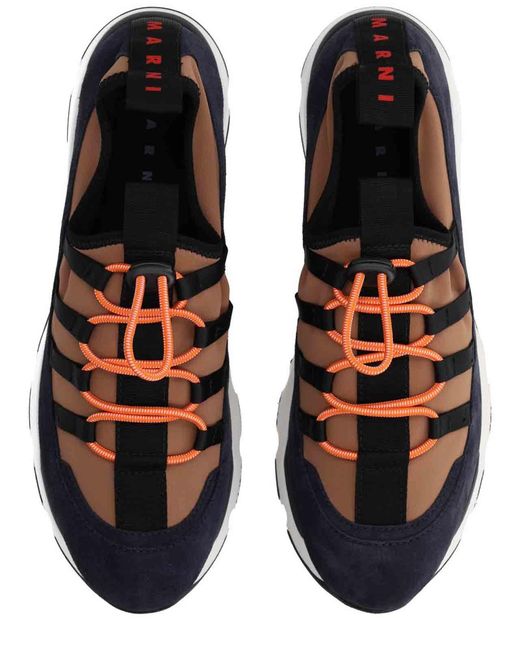 Marni Brown Running Sneaker for men