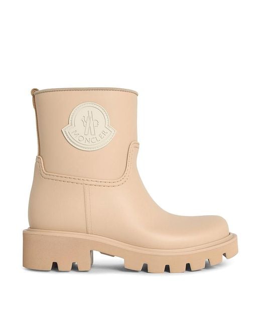Moncler Natural Kickstream Sand Pvc Rain Boots