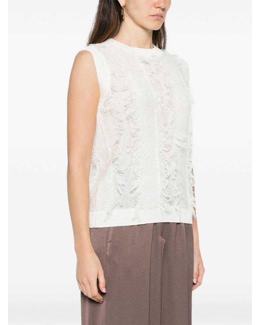 Peserico White Pullover