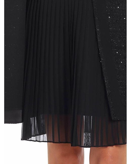 Karl Lagerfeld Black Wrap Skirt
