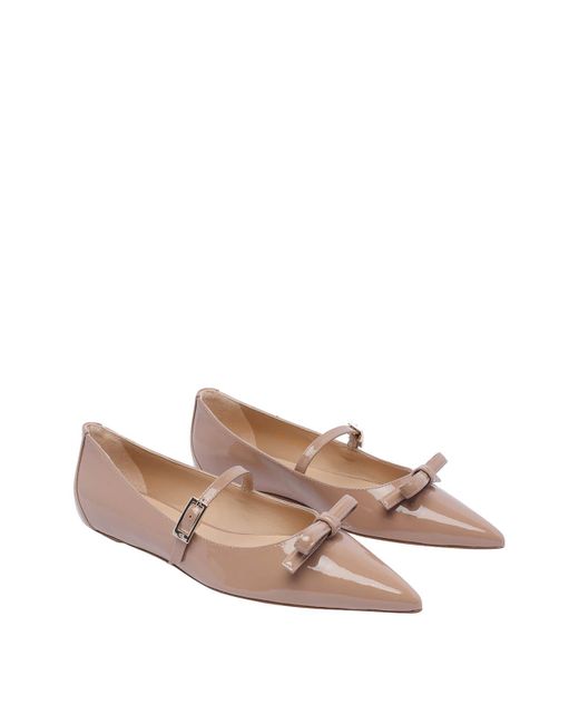 Stuart Weitzman Pink Felicity Bow Mary Jane Ballets