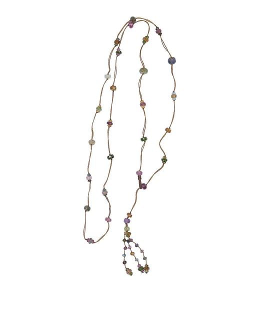 Sharing White Long Natural Necklace