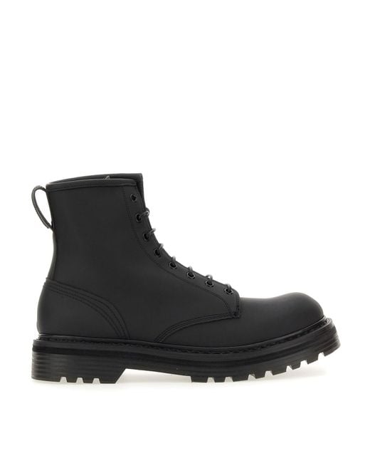 Premiata Black Leather Boots for men