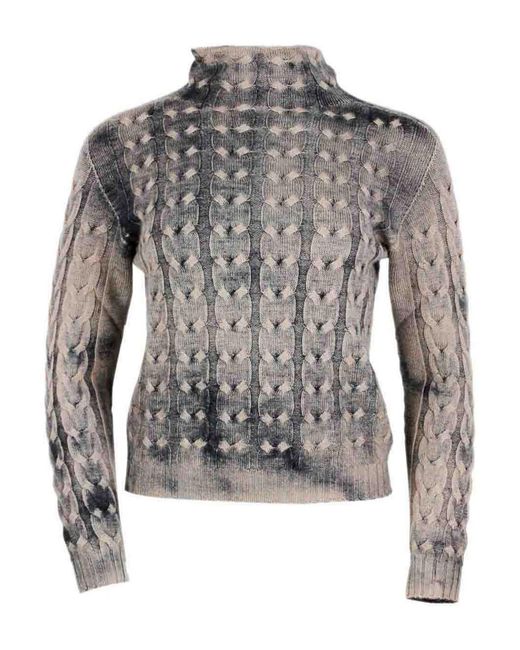 Ploumanac'h Gray Wool Crewneck