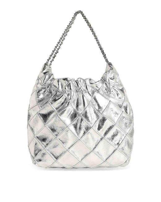 Tory Burch White Fleming Mini Bag