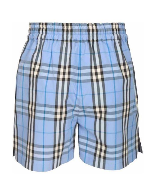 Burberry Blue Cotton Bottoms