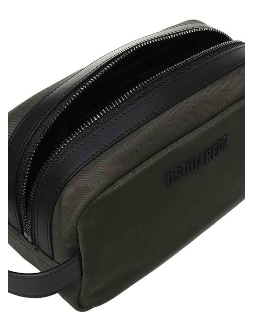 DSquared² Black Beauty Case With Logo for men