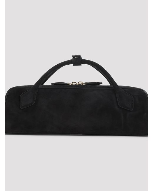 Alaïa Black Teckel Suede Clutch