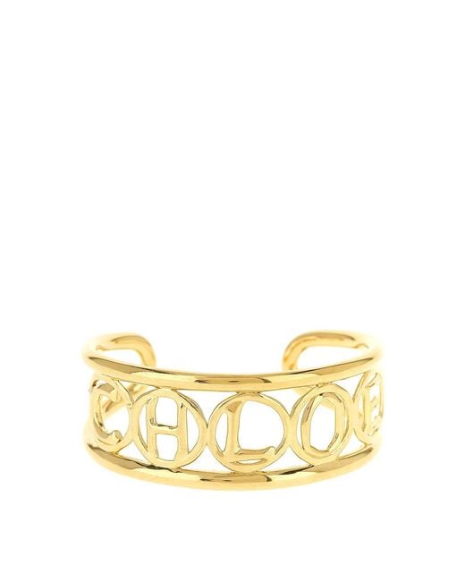 Chloé Metallic Script Bracelet