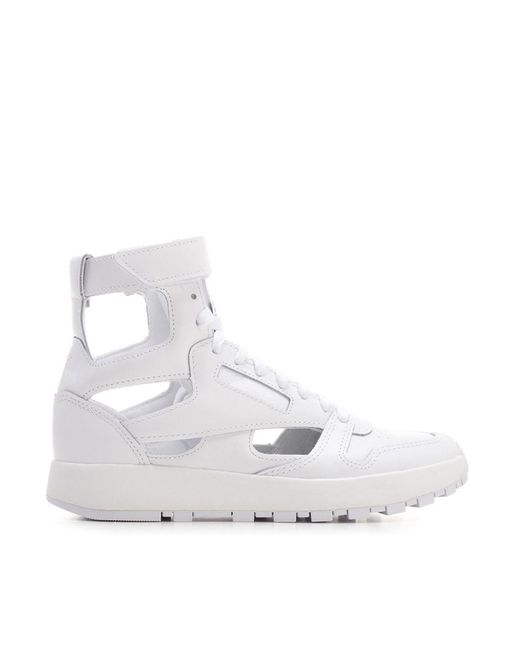 Maison Margiela White Gladiator High Top Sneakers In
