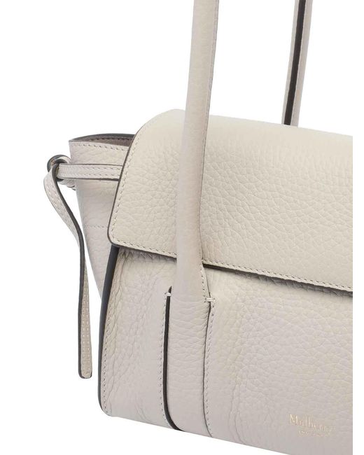 Mulberry White Mini Babyswater Shoulder Bag