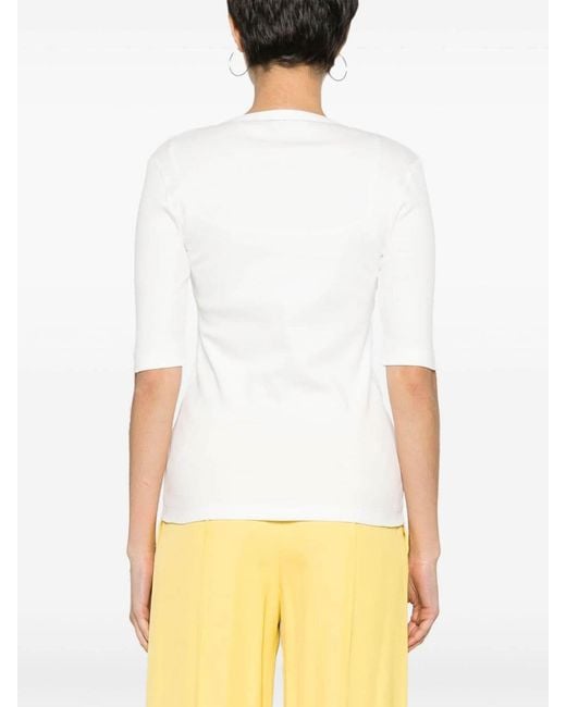 Fabiana Filippi White Cotton T-Shirt