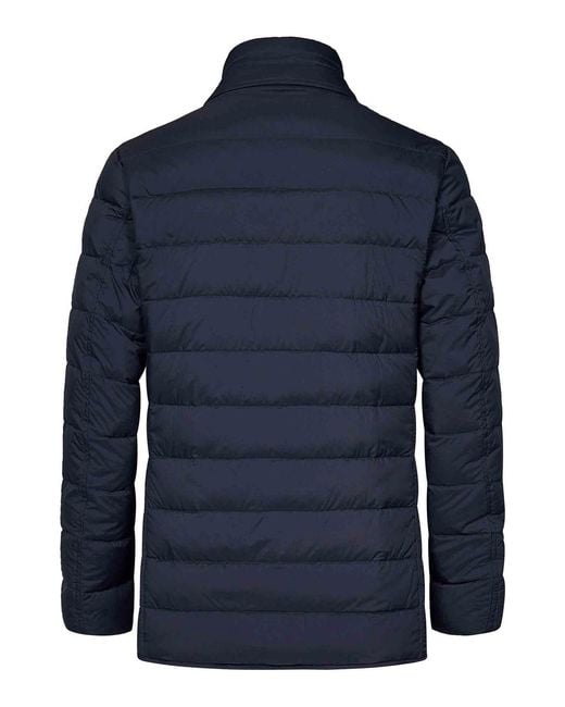Herno Blue La Giacca Quilted Nylon Down Jacket for men
