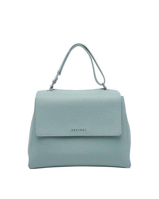 Orciani Blue Medium Sveva Handbag