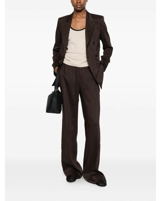 Tagliatore Brown Double-Breasted Suit