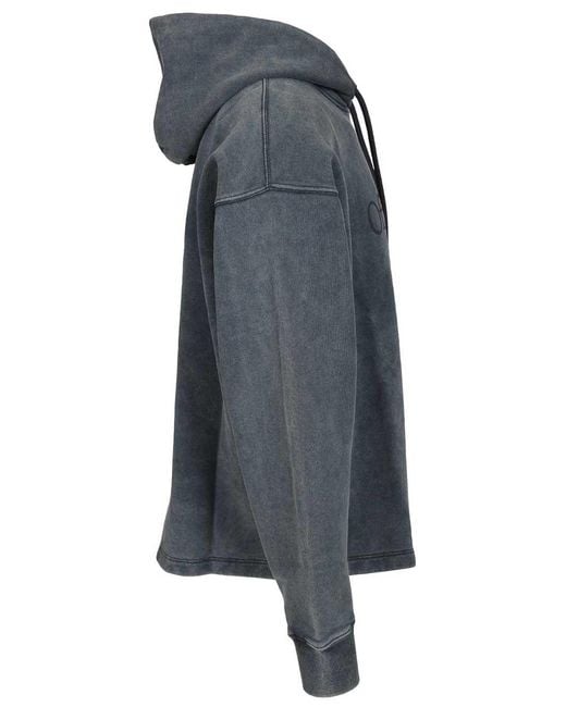Off-White c/o Virgil Abloh Blue Hooded Sweatshirt for men
