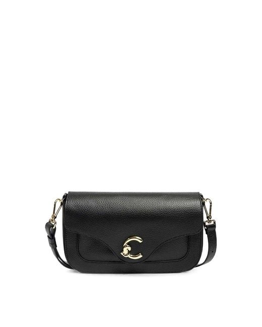 Coccinelle Black Handbag Grained Leather Noir