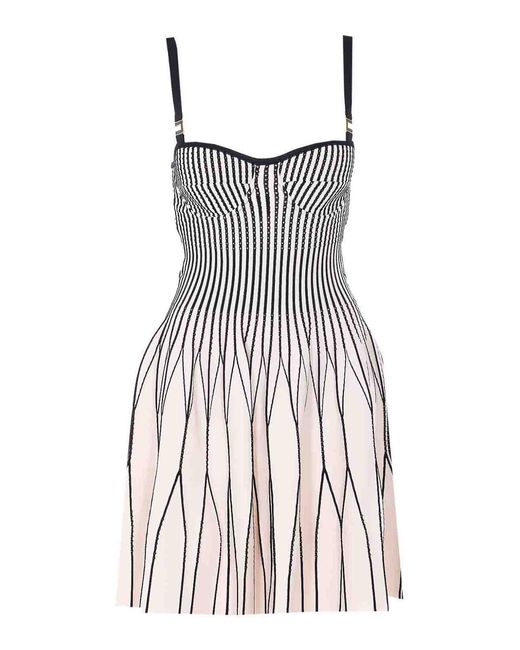 Elisabetta Franchi White Mini Dresszip And Hook Closure