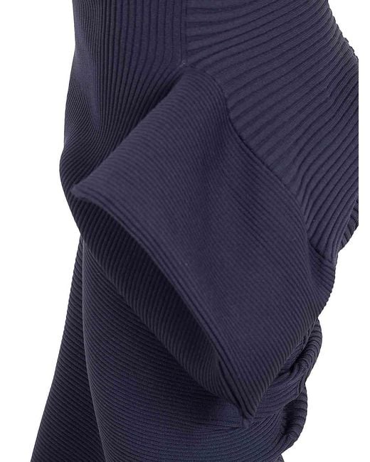 Issey Miyake Blue Life Form Volume Midi Skirt