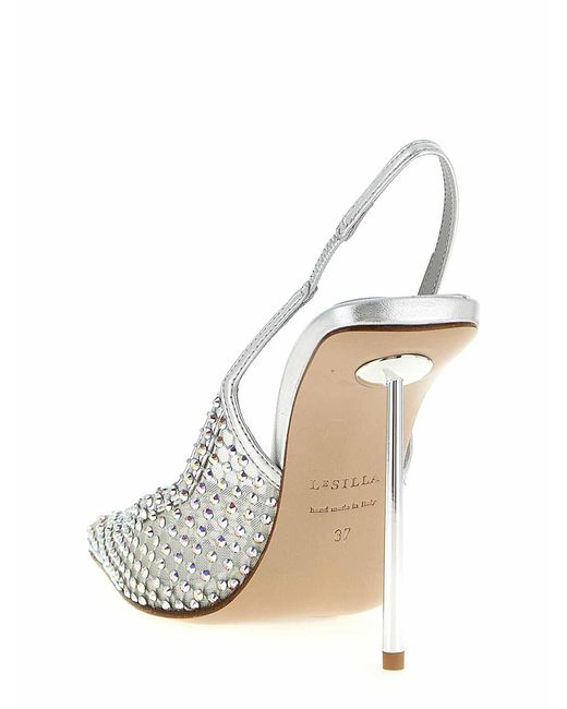Le Silla White Gilda Slingback