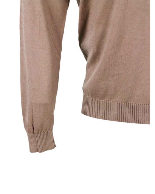 Malo Brown Sweater for men