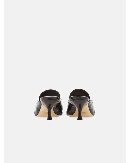 Ferragamo White Sabot