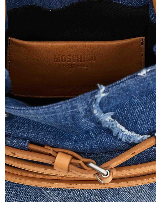 Moschino Blue Tie Me Handbag