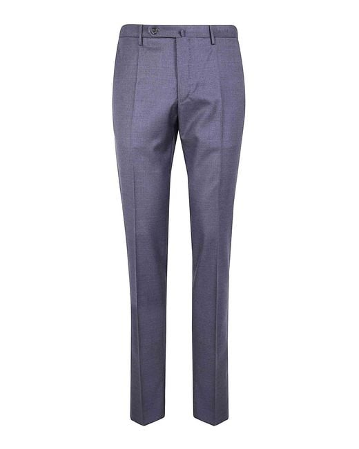 Incotex Blue Chino Slim Fit Trousers for men