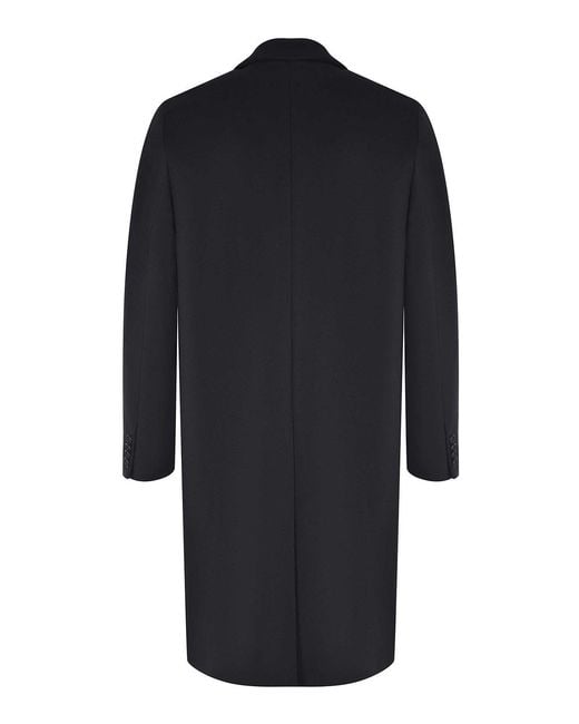 Manuel Ritz Black Coat Made Of A Wool Blend for men