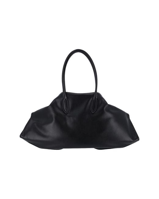 McQueen Black Large Shoulder Bag