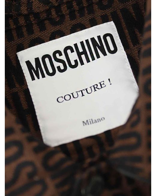 Moschino Brown Logo Jacket for men