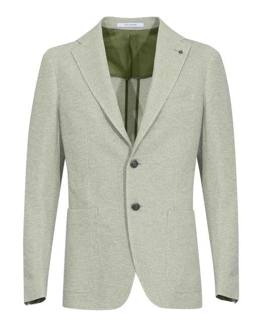Tagliatore Green Single-Breasted Jacket for men
