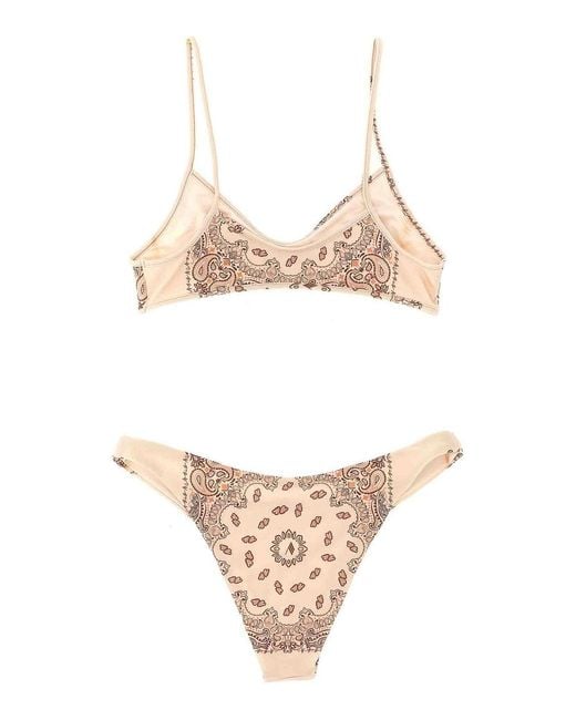 The Attico Natural Wonderful Summer Bikini