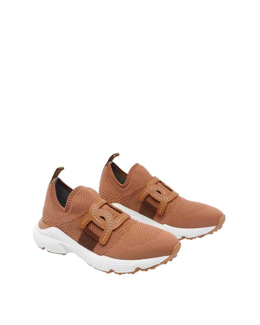 Tod's Brown Kate Sneakers Technic Tissue