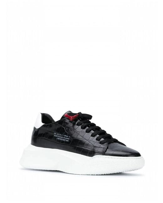 Giuliano Galiano Black Sneakers Uomo Cocco Rip Cocco for men