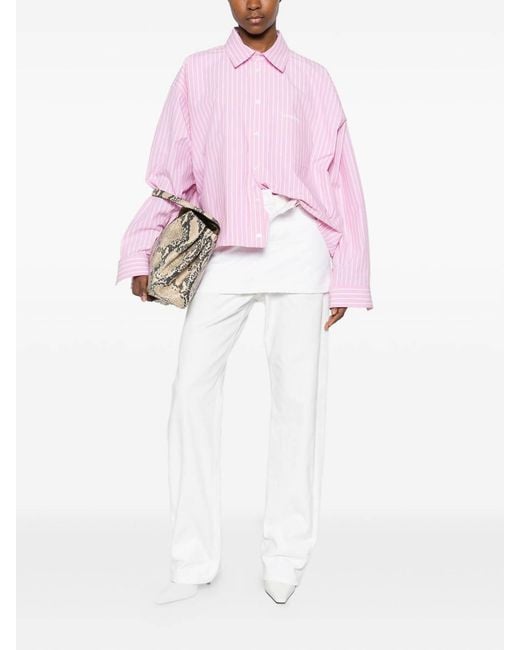 Balenciaga Pink Oversize Shirt