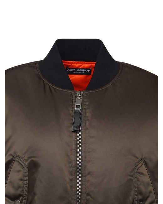 Dolce & Gabbana Black Nylon Canvas Jacket