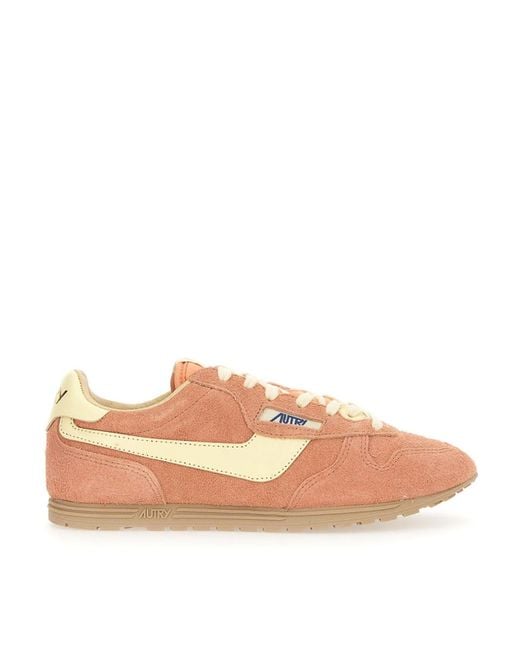 Autry Pink Windspin Low Sneaker