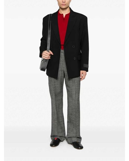 Valentino Gray Formal Pants for men
