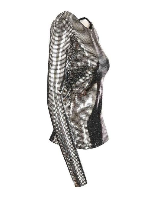 MM6 by Maison Margiela Gray Long-Sleeved Top